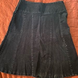 Black corduroy skirt